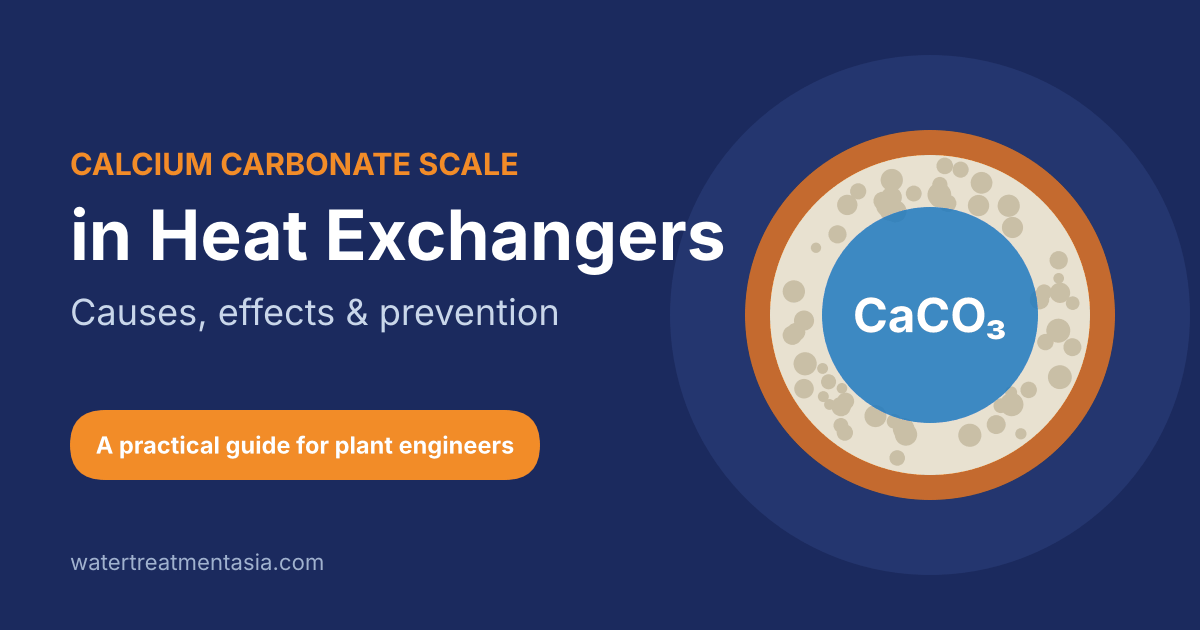 Calcium carbonate scale in heat exchangers: causes, effects and prevention